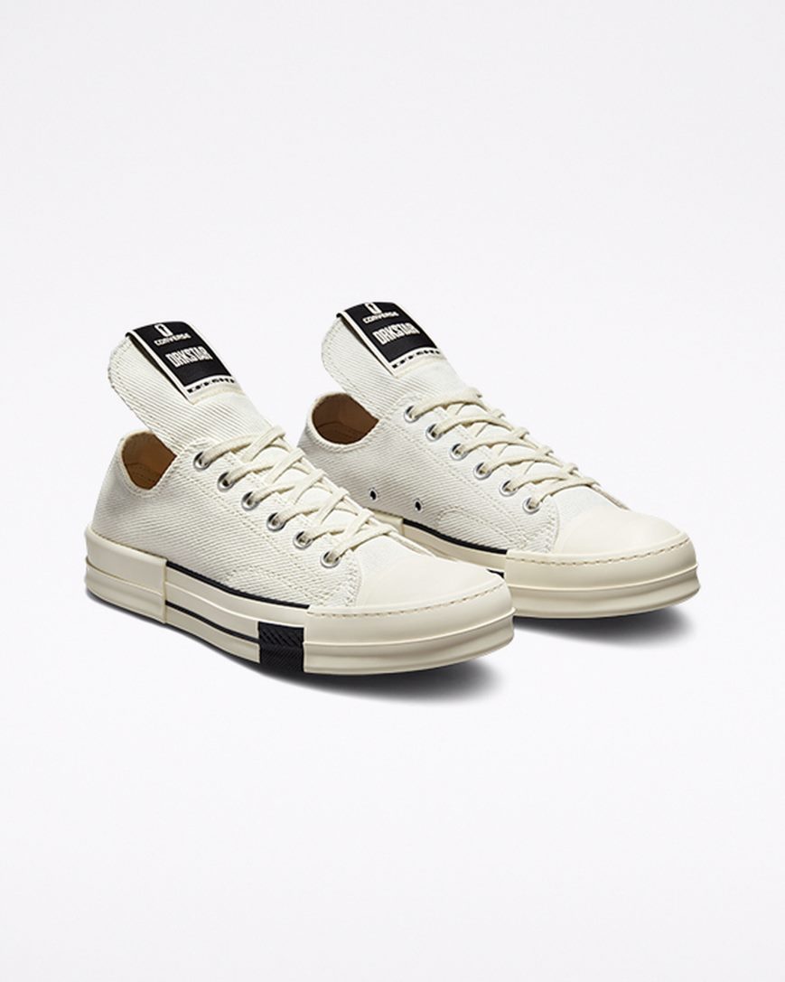 Women's Converse x DRKSHDW DRKSTAR Chuck 70 Low Top Shoes White / Black | AU 43C06Q